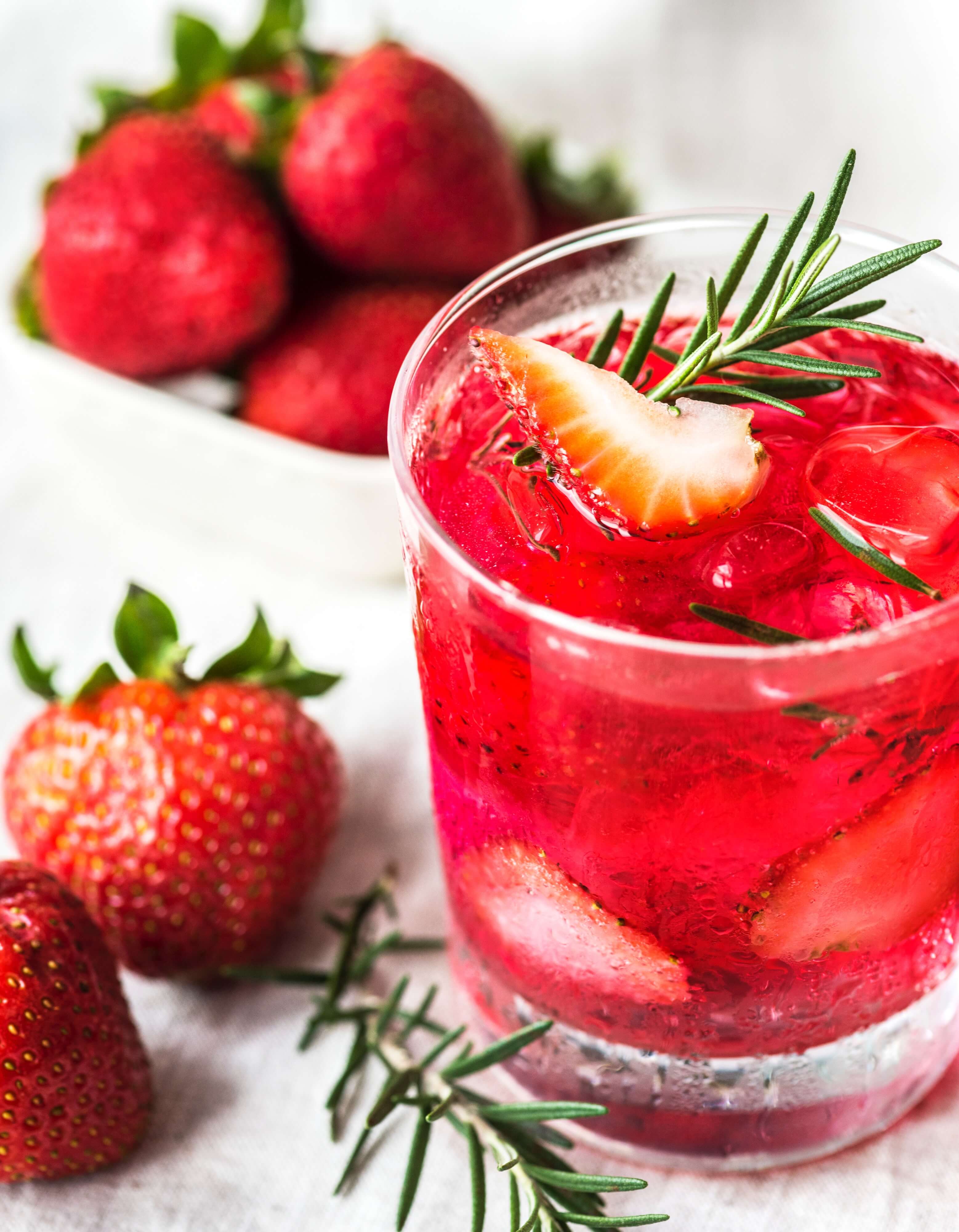 Aardbeien cocktail