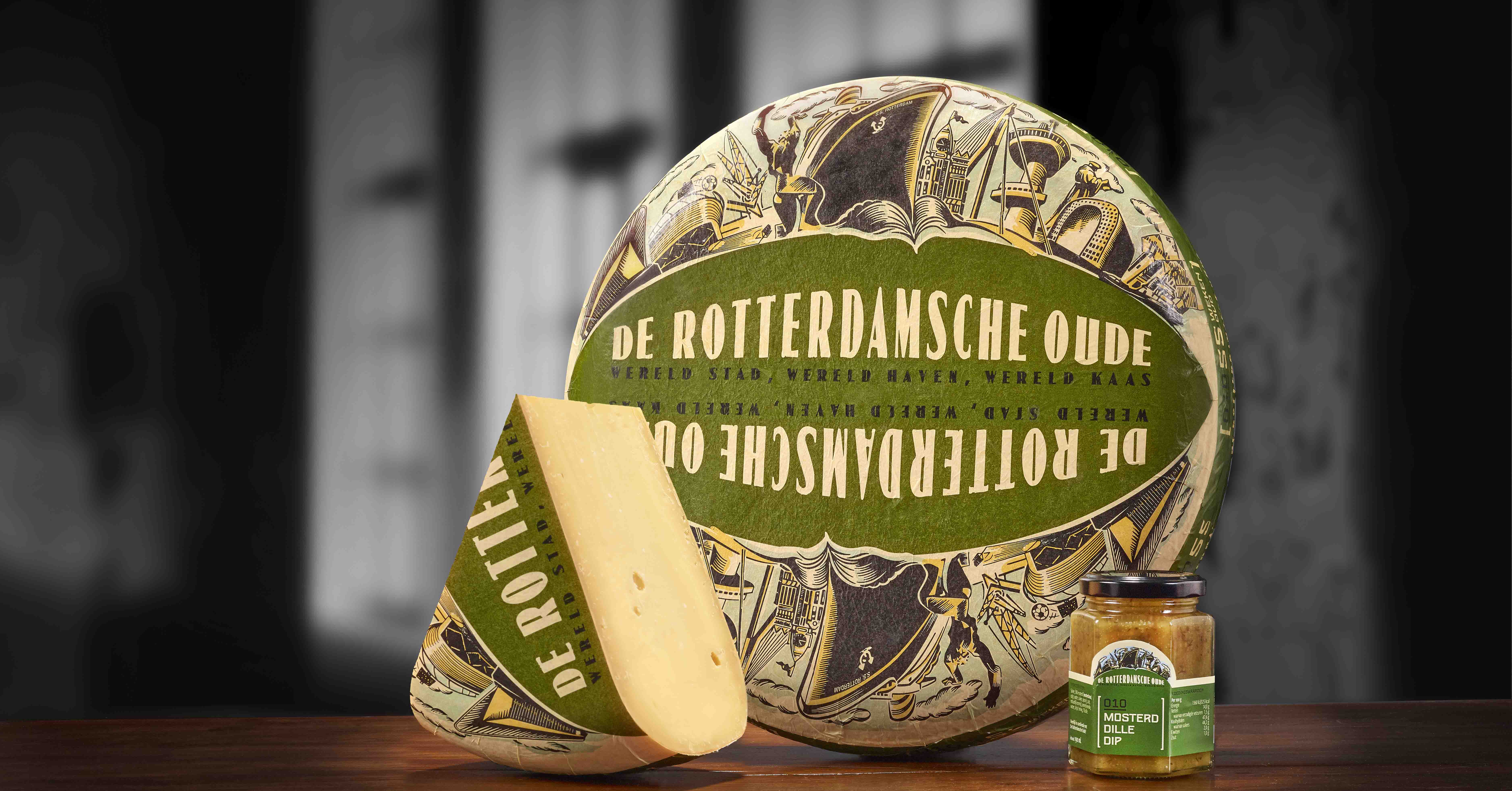 De Rotterdamsche Oude lekkerste oude Goudse kaas van Nederland